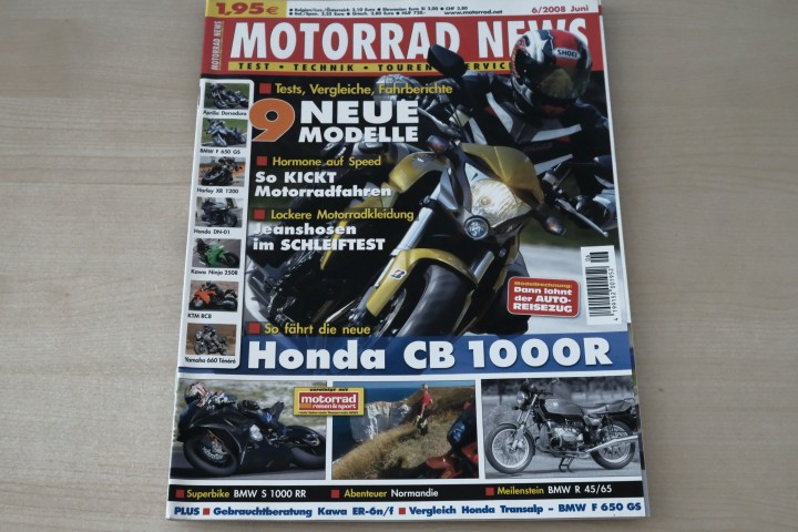 Deckblatt Motorrad News (06/2008)